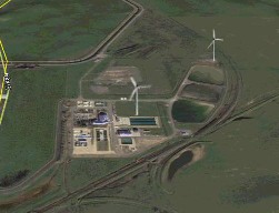Rendering of Turbines Installed at Water Treatment Plant